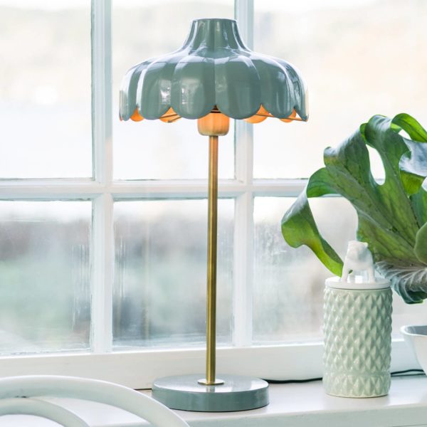 PR Home Wells lampe à poser en métal, verte/dorée PR Home