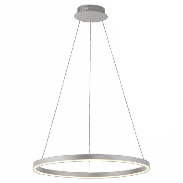 JUST LIGHT. Suspension LED Ritus, Ø 58,5 cm, aluminium JUST LIGHT.