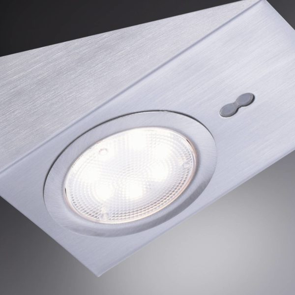 JUST LIGHT. Lampe sous meuble LED Théo, carré, lot de 3 JUST LIGHT.