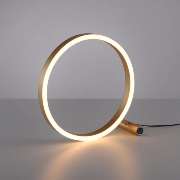 JUST LIGHT. Lampe à poser LED Ritus, laiton mat JUST LIGHT.