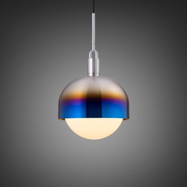 Buster + Punch Forked acier burnt/verre opalin Ø 34cm Buster + Punch