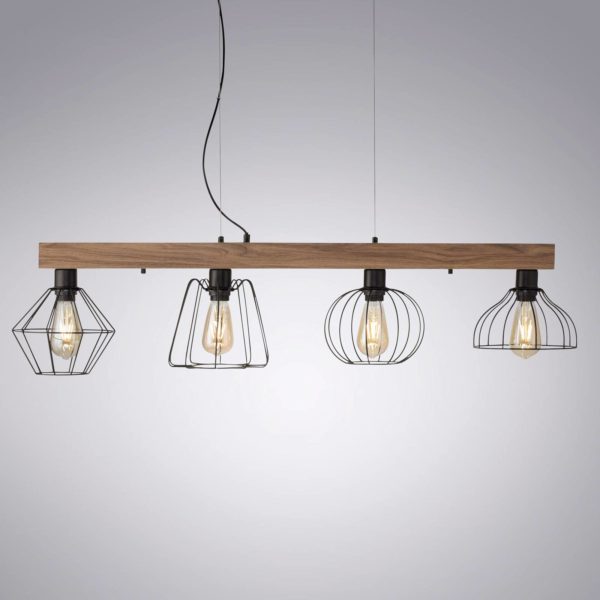 JUST LIGHT. Suspension Kaska, à quatre lampes JUST LIGHT.