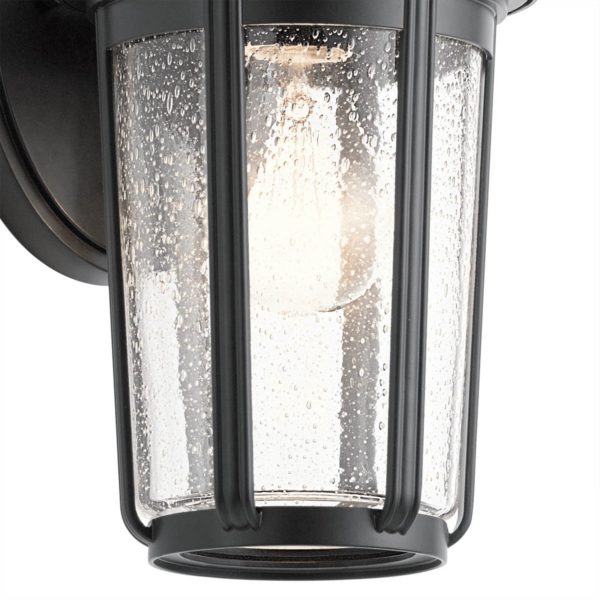 Quintiesse Applique d’extérieur Fairfield, noire, à une lampe Quintiesse