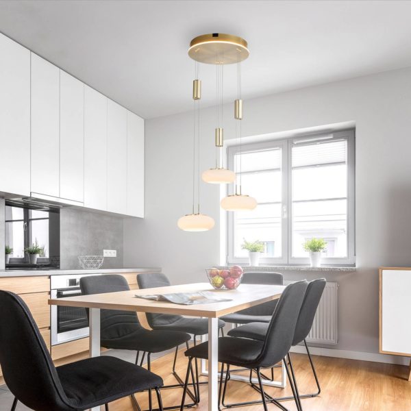 Q-Smart-Home Paul Neuhaus Q-ETIENNE suspension ronde, laiton Q-Smart-Home