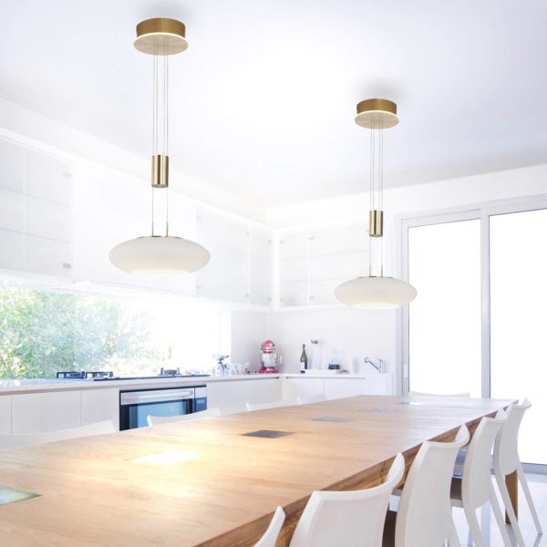 Q-Smart-Home Paul Neuhaus Q-ETIENNE suspension LED, x1, laiton Q-Smart-Home