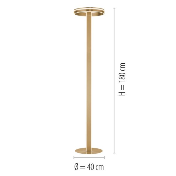 Q-Smart-Home Paul Neuhaus Q-VITO lampadaire LED, laiton mat Q-Smart-Home
