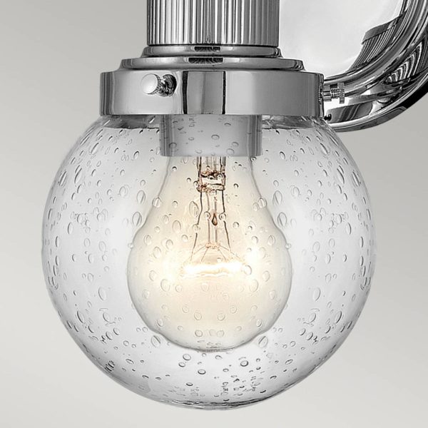 Quintiesse Applique salle de bain Poppy, 1 lampe, chromée Quintiesse