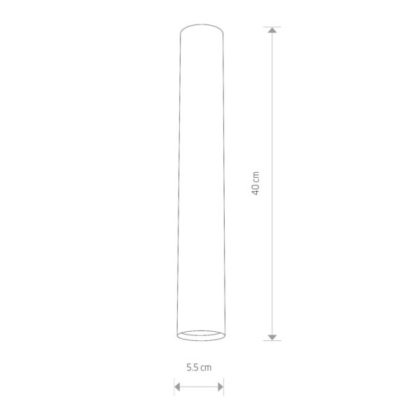 Euluna Spot pour plafond Eye, hauteur 40 cm, laiton Euluna