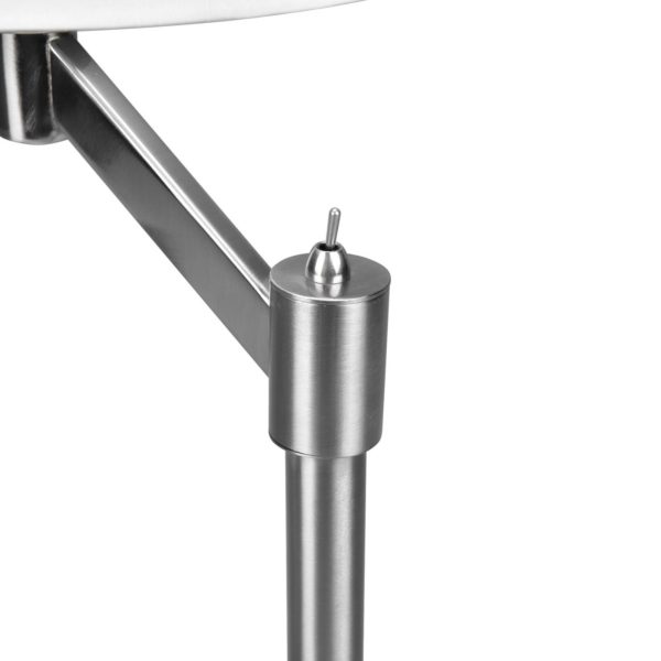 Trio Lighting Lampe à poser Cassio avec abat-jour en tissu, nickel Trio Lighting