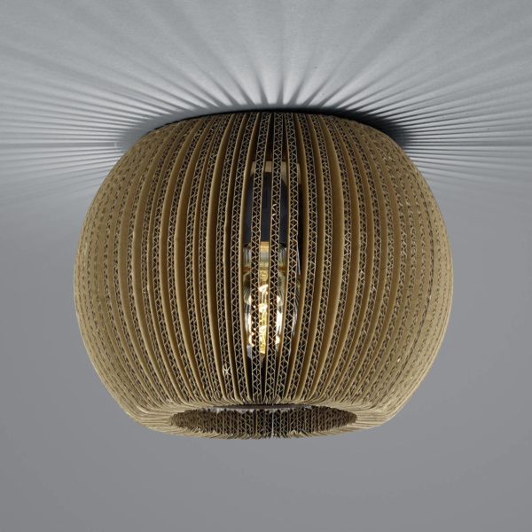 HELL Plafonnier Layer en carton, à une lampe, rond HELL
