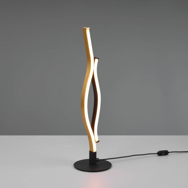 Trio Lighting Lampe de table LED Blaze, CCT, variateur à capteur, laiton Trio Lighting