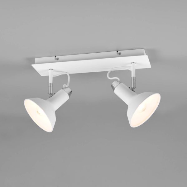 Trio Lighting Plafonnier avec spots Roxie orientable 2flg. blanc mat Trio Lighting