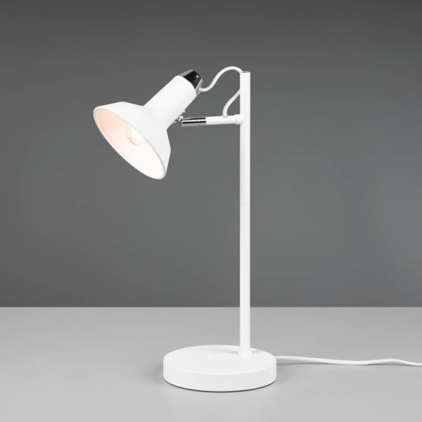 Trio Lighting Lampe à poser Roxie, orientable, blanc mat Trio Lighting