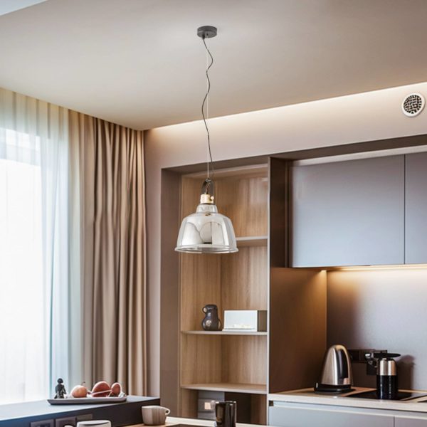 Euluna Suspension Amalfi, argent, Ø 30 cm Euluna