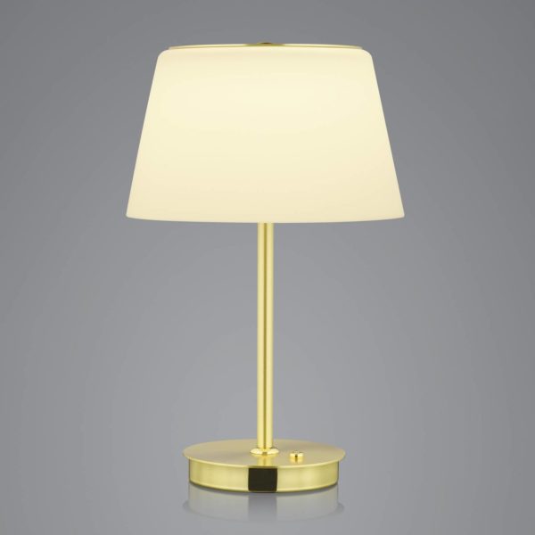 BANKAMP Conus lampe à poser LED, laiton BANKAMP
