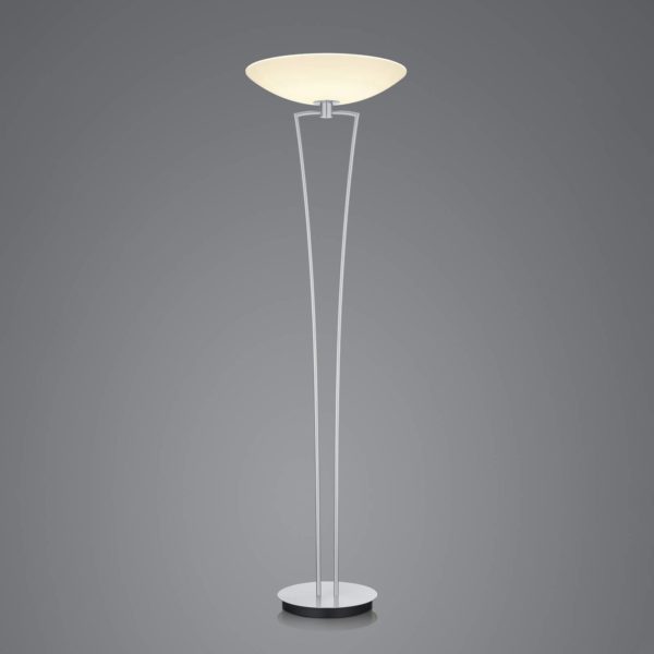 BANKAMP Lady lampadaire LED, ZigBee, nickel BANKAMP