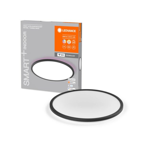 LEDVANCE SMART+ WiFi Orbis Ultra Backlight, Ø40cm black LEDVANCE SMART+