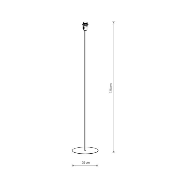 Euluna Support pour lampadaire Petit avec douille E27, blanc Euluna