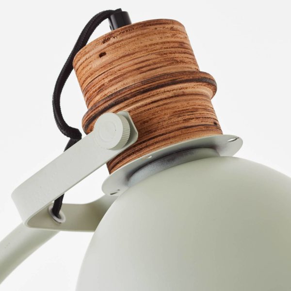 Brilliant Lampe sur pied Erena, tête pivotante, vert clair Brilliant