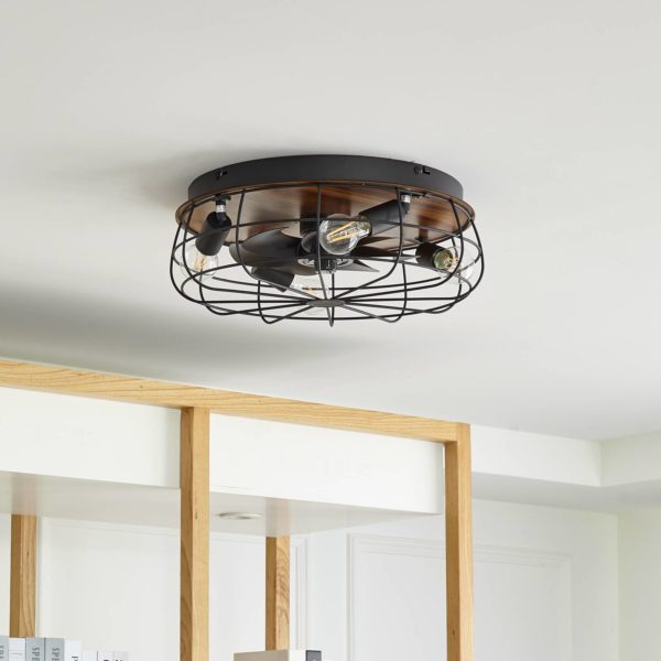 Starluna Ventilateur de plafond avec lumière Corlys, silencieux, bois Starluna