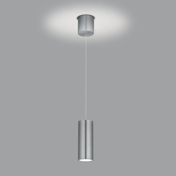 Knapstein Suspension LED Helli up/down à 1 lampes nickel mat Knapstein