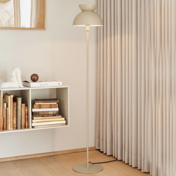 FRANDSEN Butterfly lampadaire gris, commande pied Frandsen