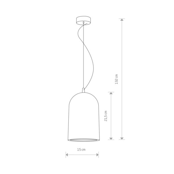 Euluna Suspension Lava avec abat-jour en béton Euluna