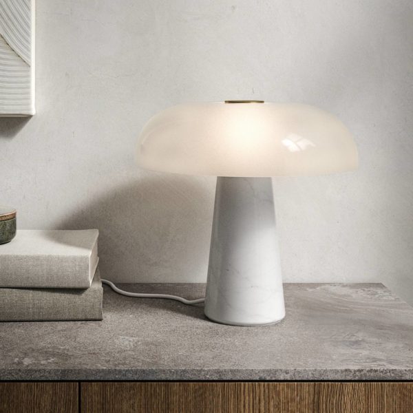 DFTP by Nordlux Lampe à poser Glossy, blanche/blanc opale DFTP by Nordlux