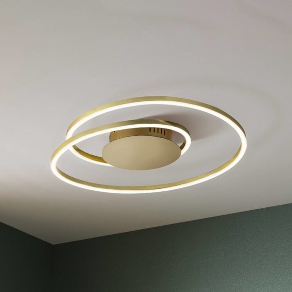 FISCHER & HONSEL Plafonnier LED Holy Ø 49cm laiton mat FISCHER & HONSEL
