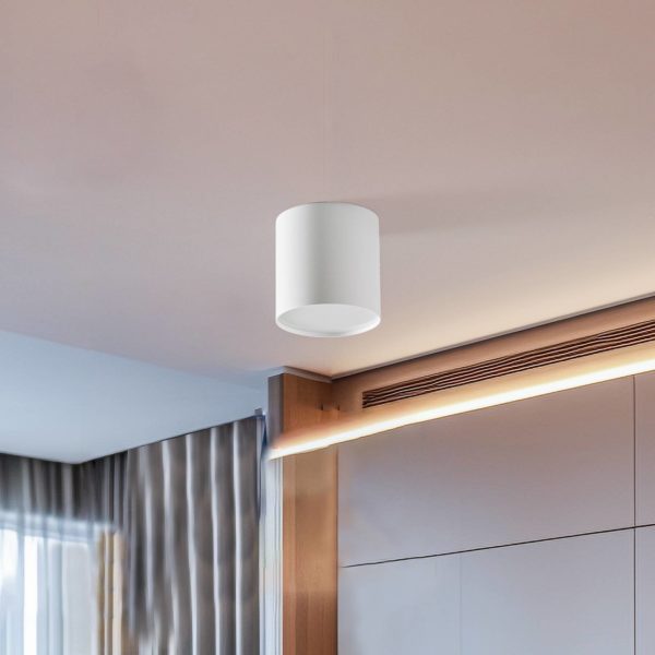 Euluna Plafonnier Point Plexi M, blanc/opale Euluna