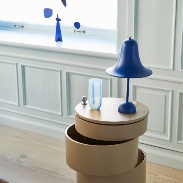 VERPAN Pantop lampe à poser, bleu mat Verpan