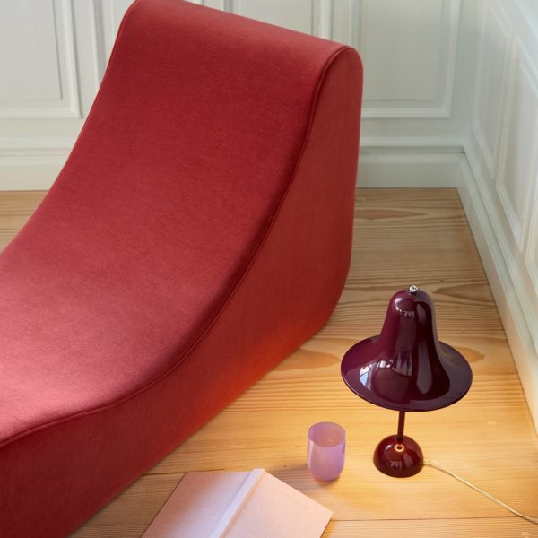 VERPAN Pantop lampe à poser, rouge bordeaux Verpan
