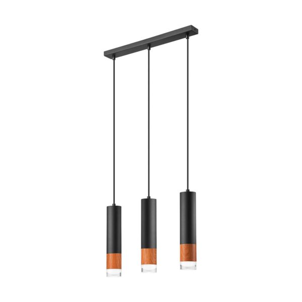 Envostar Fida suspension, à 3 lampes, noire Envostar