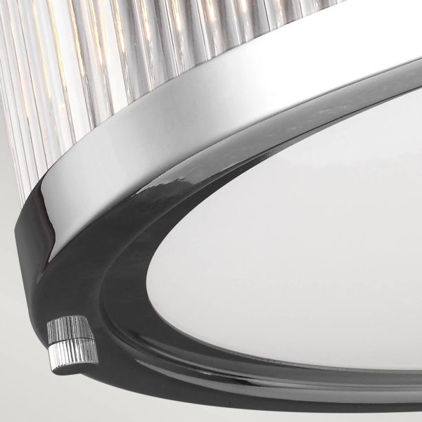 FEISS Plafonnier LED Paulson IP44 chromé Ø 38,1 cm FEISS