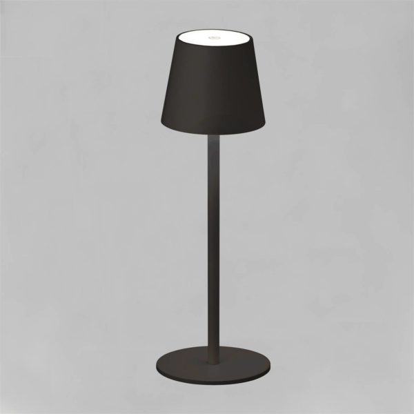 FH Lighting Lampe à poser LED Tropea batterie, noir sable FH Lighting