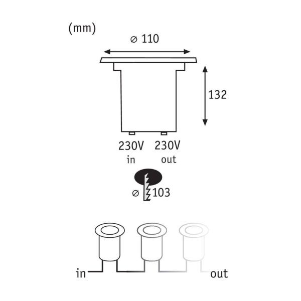 Paulmann Special Line lampe encastrable LED Ø11 cm Paulmann