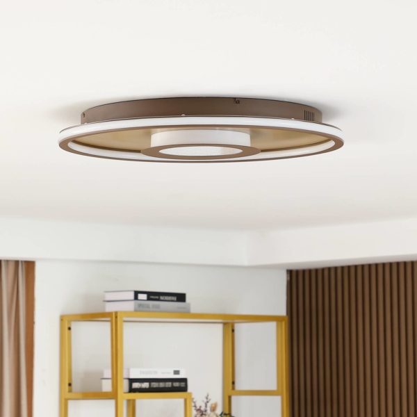 Lindby Pekela Plafonnier LED, rond, 59 cm LINDBY