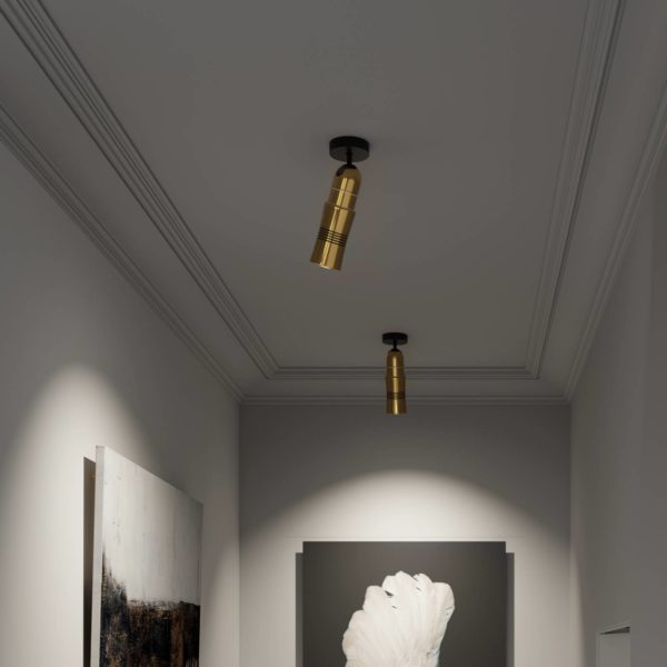 Top Light Neo! Spot Wall/Ceiling spot LED HT, laiton Top Light
