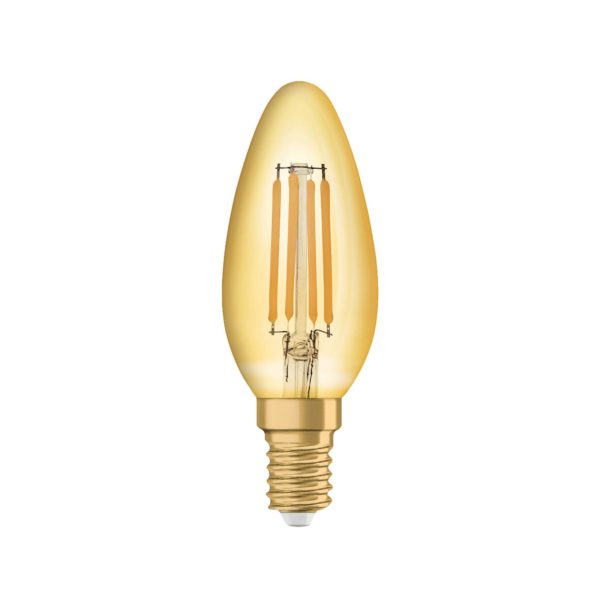 Radium LED Essence Ambiante E14 4W bougie doré Radium