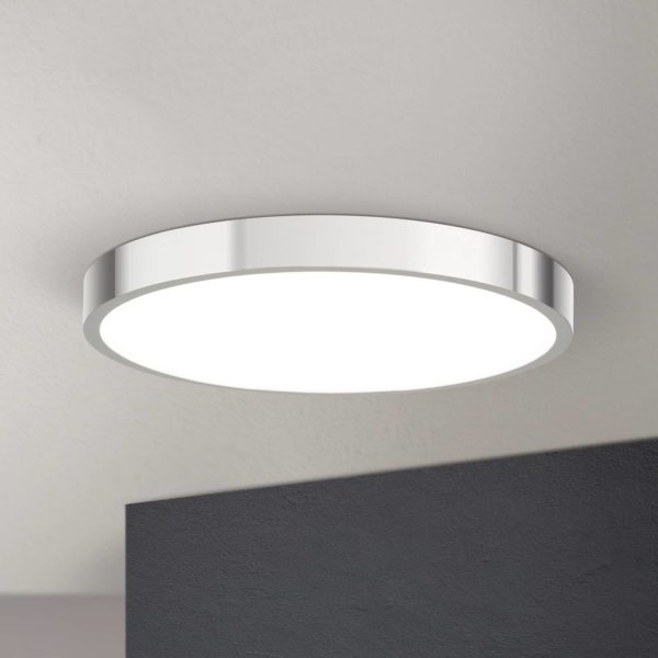 Orion Plafonnier LED Bully, chromé, Ø 28 cm Orion