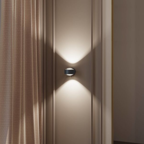 Top Light Puk! 120 Wall spot LED, claires, anthr. mat Top Light
