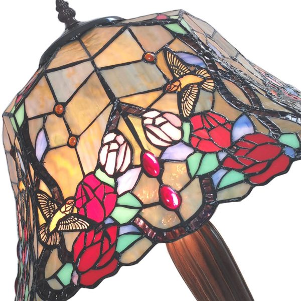 Clayre&Eef Lampe à poser 5LL-6072 jaune, style Tiffany Clayre&Eef