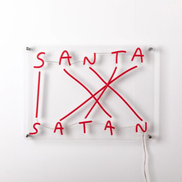 SELETTI Applique déco LED Santa-Satan, rouge Seletti