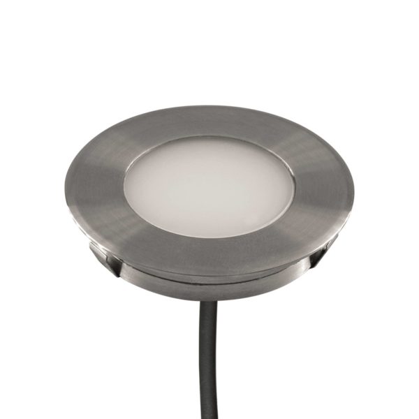 EVN L67101002 Luminaire encastré dans le sol, Ø 6 cm, 3.000K EVN