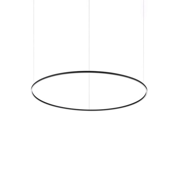 Ideallux Ideal Lux Suspension LED Oracle Slim noir 3.000K Ø 150 cm Ideallux