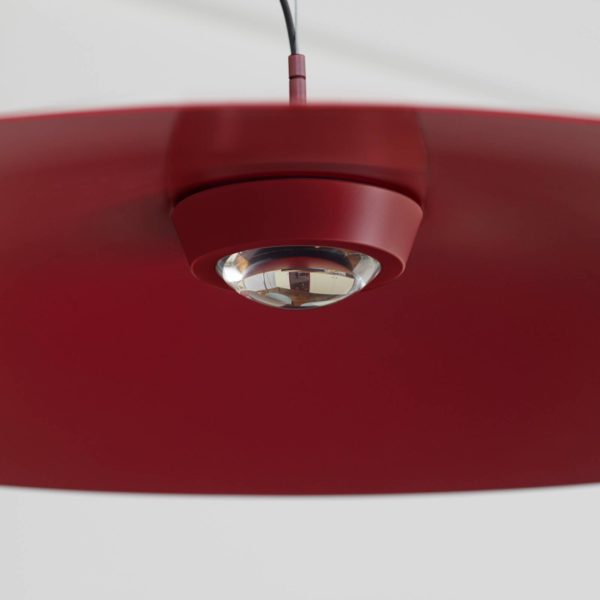 Luceplan Koinè LED suspension 927 Ø37cm rouge Luceplan