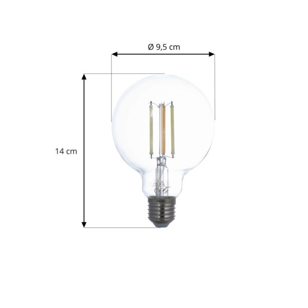 LUUMR Smart LED E27 G95 7W clair ZigBee Tuya Philips Hue LUUMR