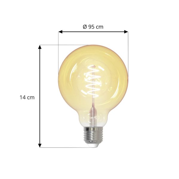 LUUMR Smart LED E27 G95 4,9W clair ZigBee Tuya Philips Hue LUUMR