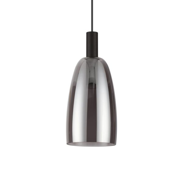 Ideallux Ideal Lux Coco suspension, noire-fumée Ø 14 cm Ideallux