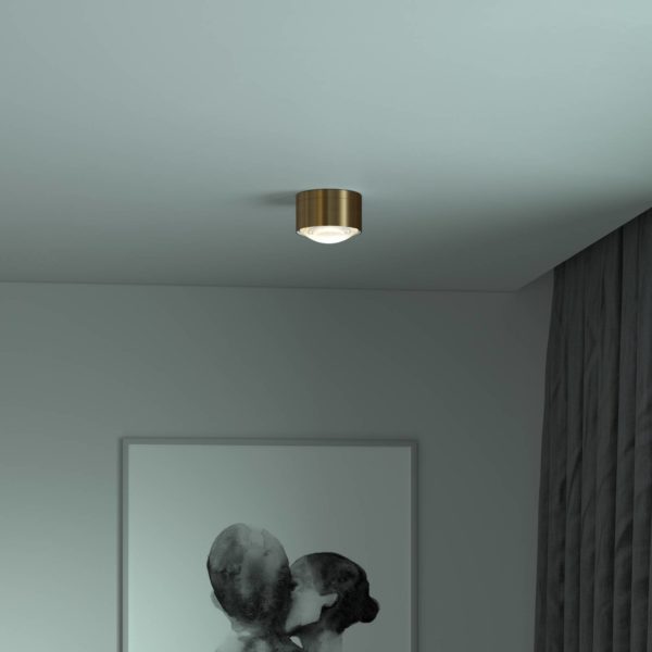 Top Light Puk! 120 One spot LED lentille mate, laiton Top Light
